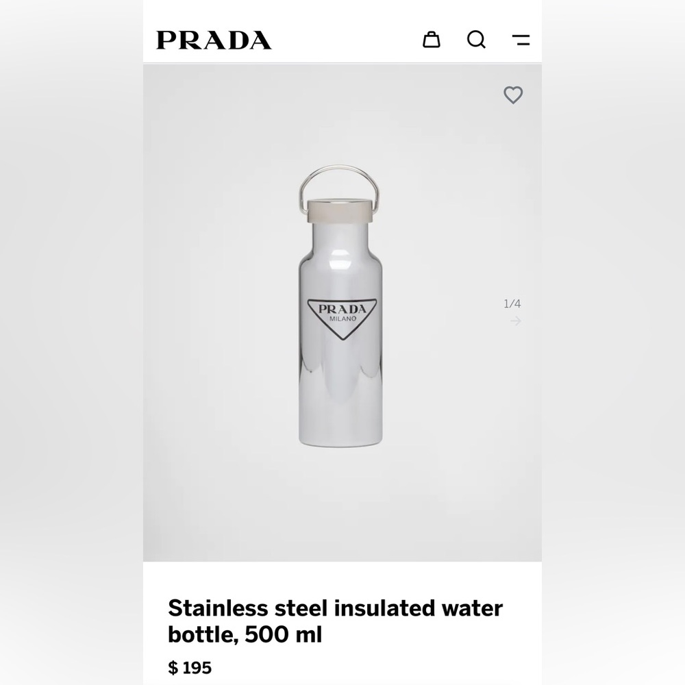 BRAND NEW AND SOLD OUT PRADA WATER BOTTLE